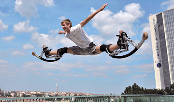 skákací chůdy Powerriser